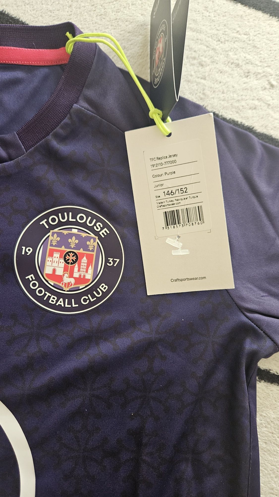 Koszulkach piłkarska FC Toulouse chłopięcą roz.146/152