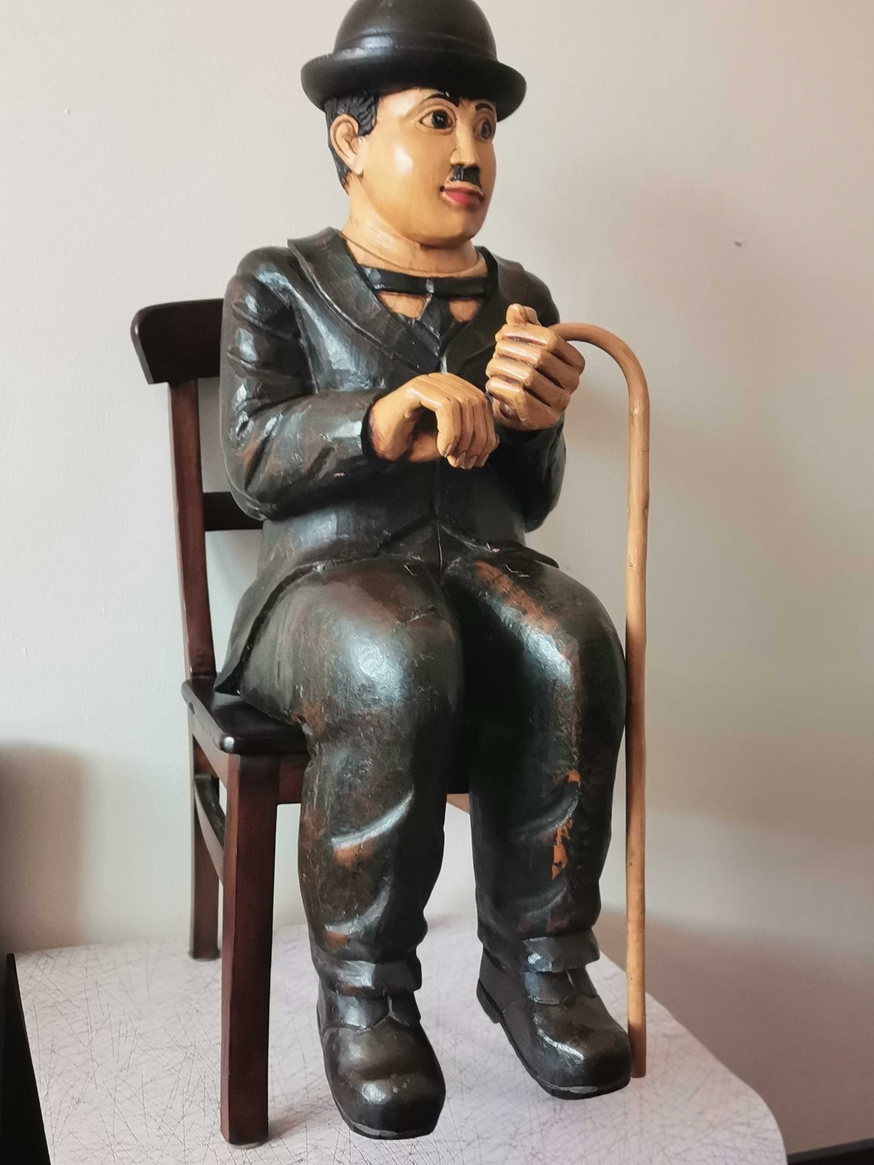 Antyczna rzeźba CHARLIE CHAPLIN Art Deco