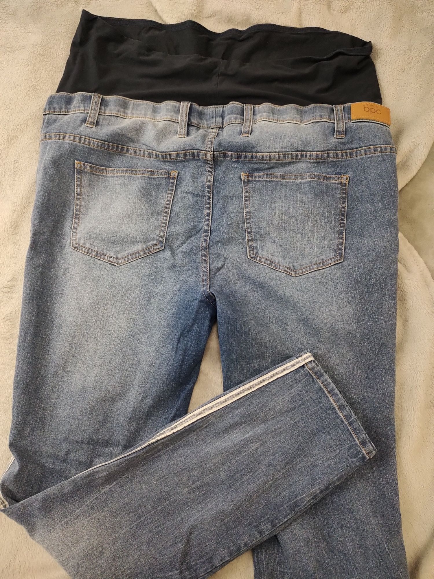 Spodnie ciążowe jeans lampas 50/52 Bonprix