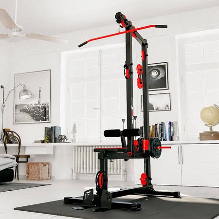 Nowy WYCIĄG Atlas treningowy wolnostojący stacjonarny POTRÓJNY KSSL116