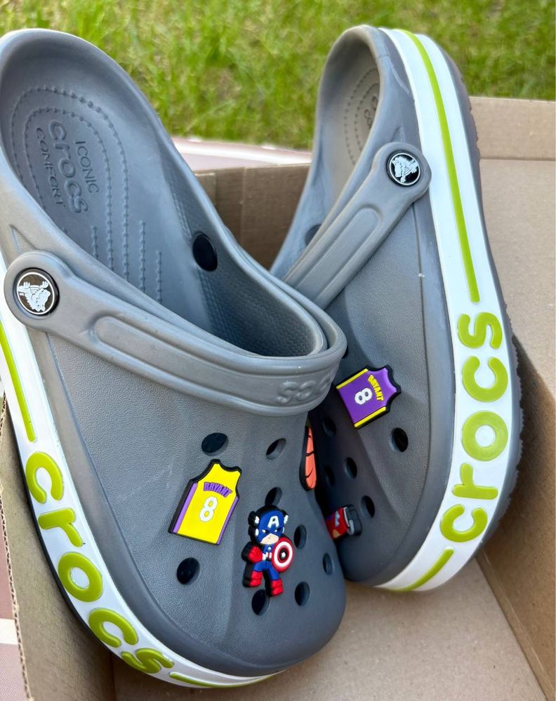 Крокси сірі Crocs BayaBand оригінал 40, 41/42, 44 розмір