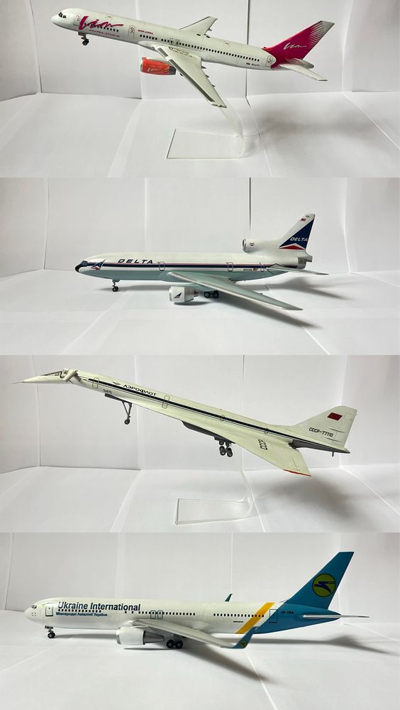 Масштабные модели гражданской авиации 1/144