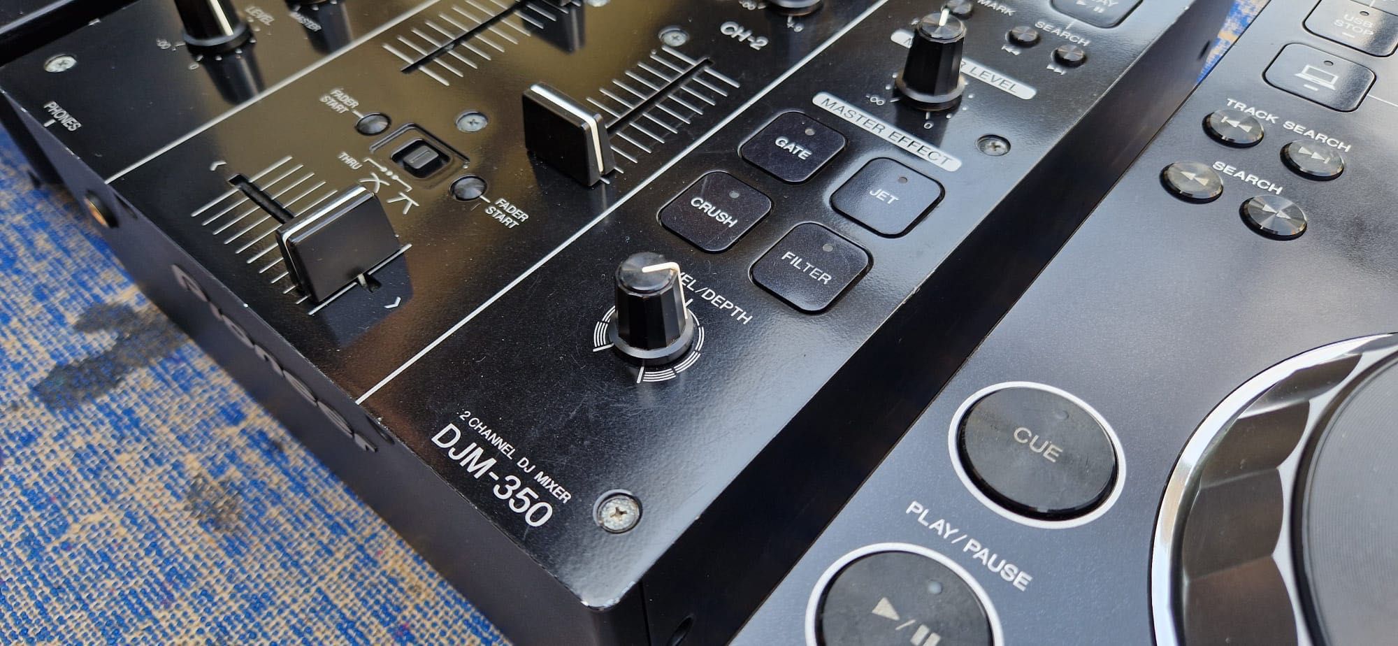 Konsola Pioneer DJM 350 + 2x CDJ 350 + CASE
