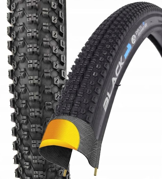 Black opona rowerowa MTB 27,5x2,1" 54-584 wkładka antyprzebicie 60tpi