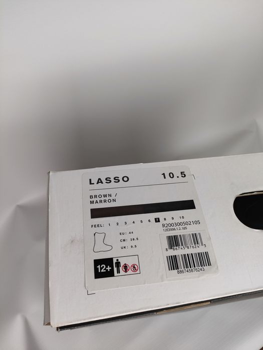 Czarno brązowe buty snowboardowe Ride boa