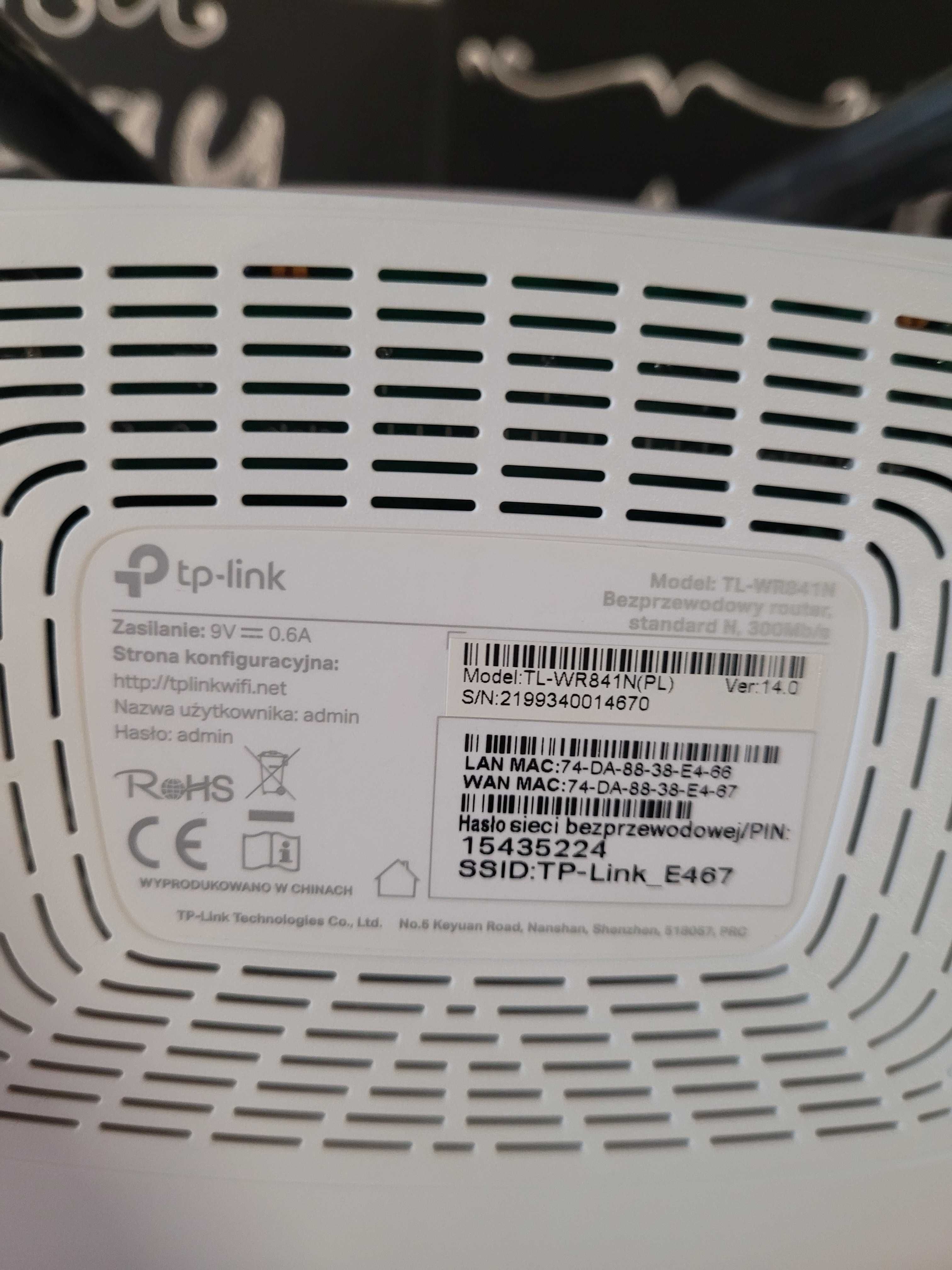 Router Tp Link e 467