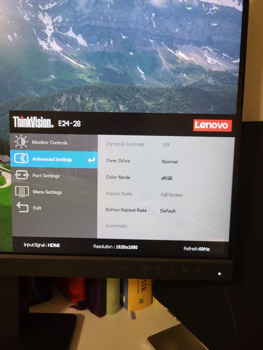 Монітор Lenovo ThinkVision 23.8" E24-28, ідеальний стан