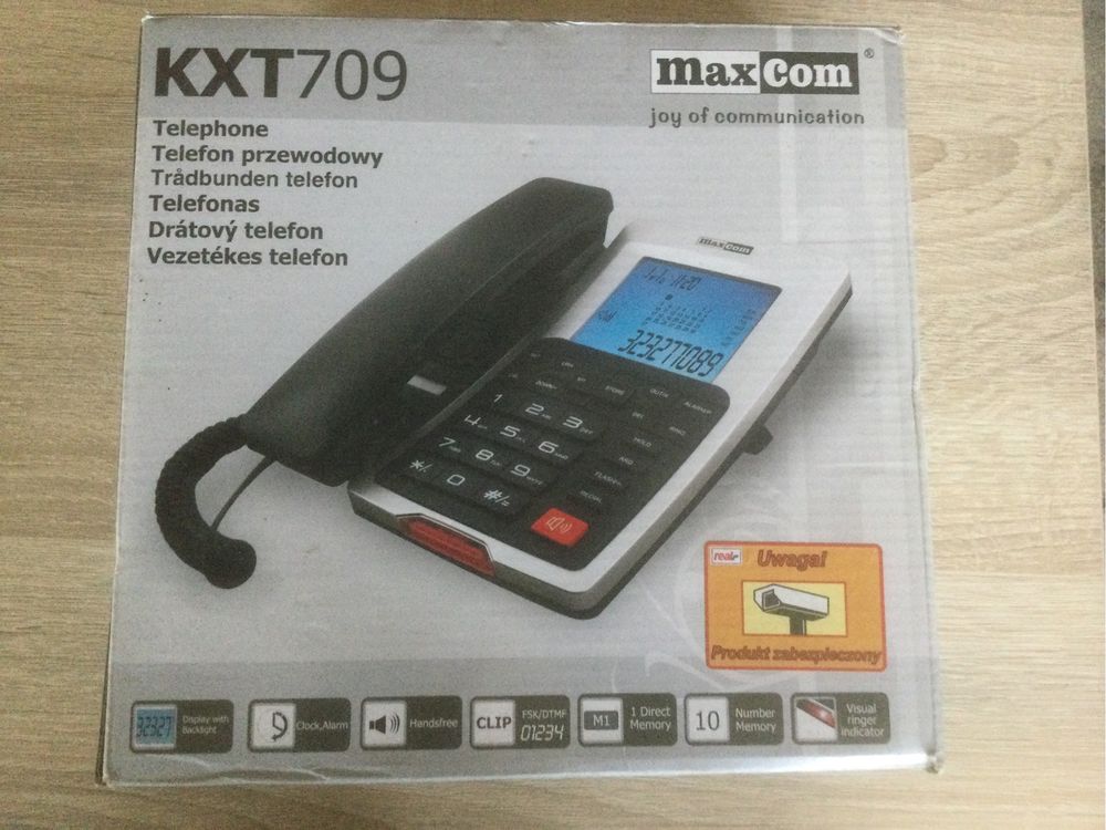 Telefon przewodowy MaxCom KXT 709