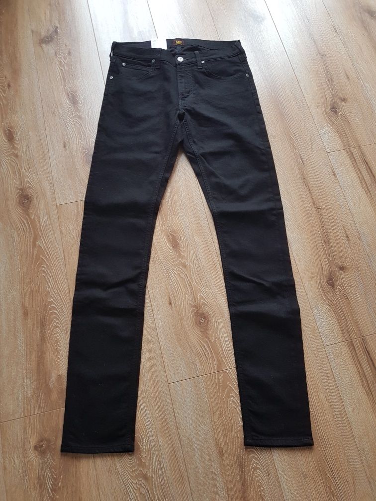 W31 L36 M Lee Luke slim Tapered spodnie jeansy męskie dżinsy czarne