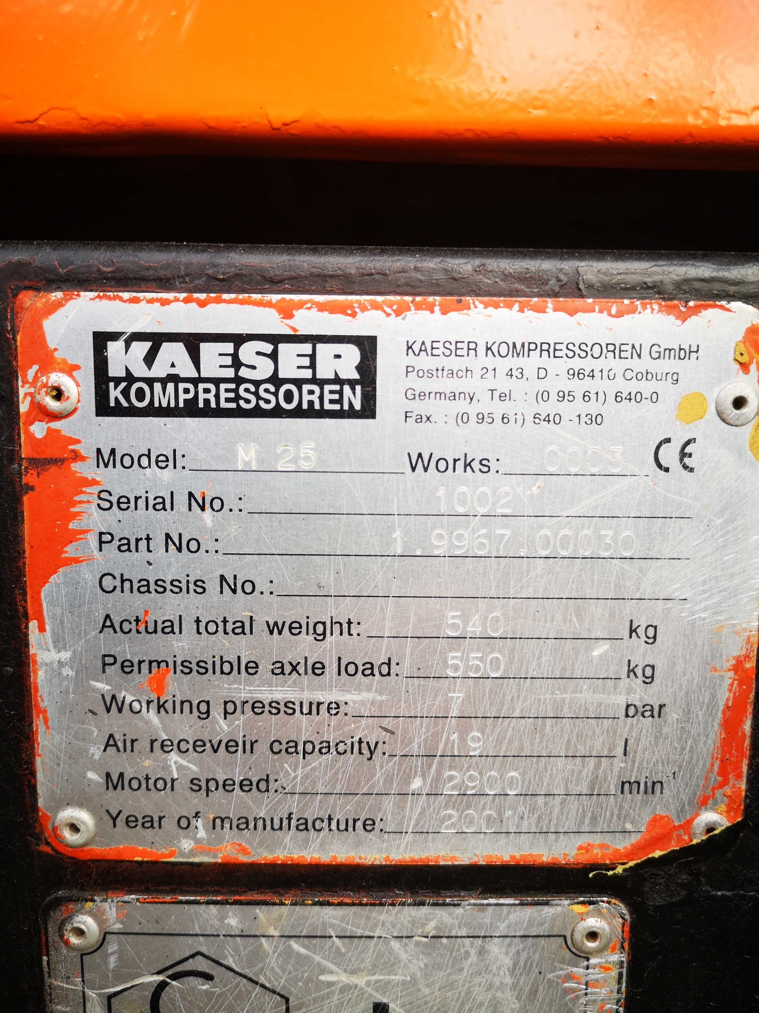 Пересувний компресор KAESER M25