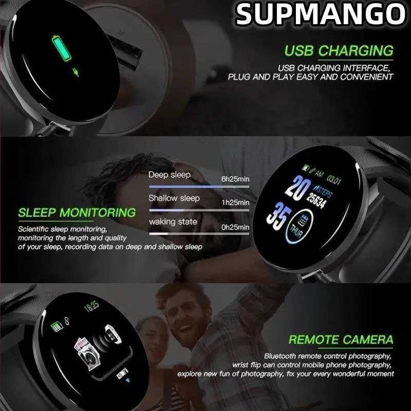 Смарт годинник, фитнес браслет, Smart Watch, зелений