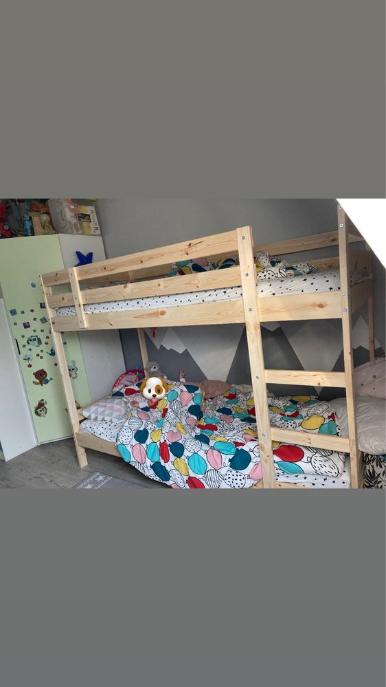 Łózko pietrowe ikea MYDAL