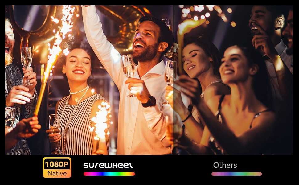 Проектор SUREWHEEL SW30 Full HD 4K LED 20000 Лм,Bluetooth 5.0,Smart TV