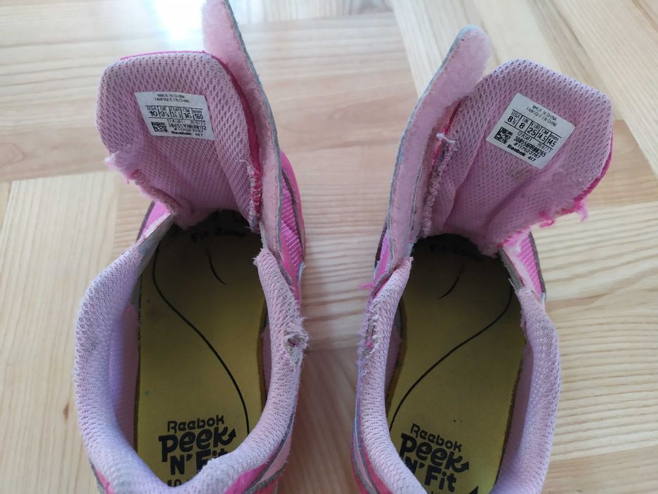 Adidasy Reebok, różowe, dla dziewczynki, r. 26,5