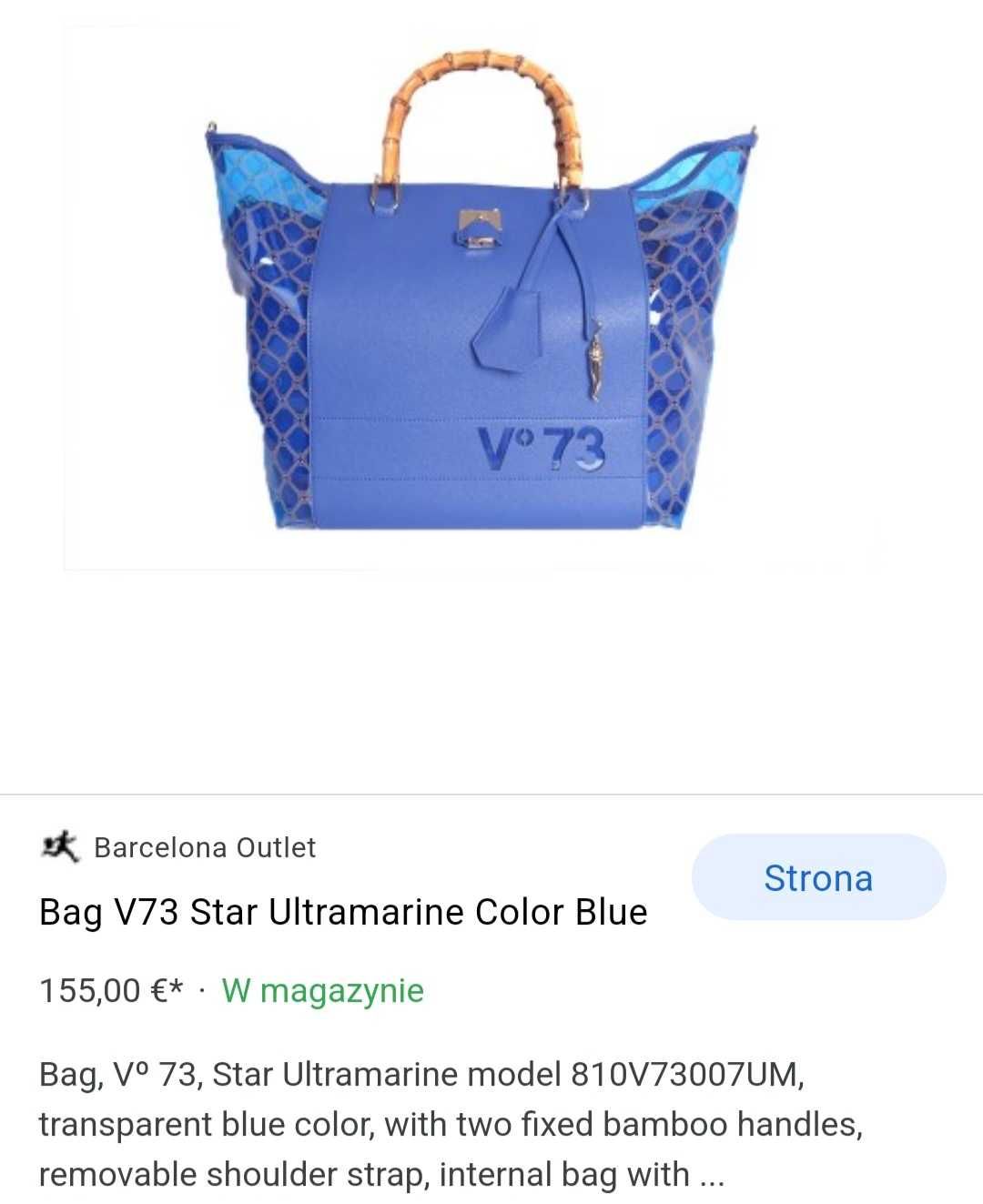 Ekskluzywna torba plażowa V°73