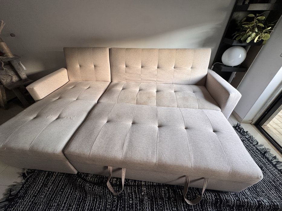 Sofa chaise longue com cama