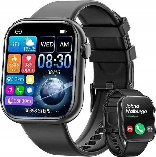 Mingtawn G20 Smartwatch Wodoodporny 1,85" Czarny