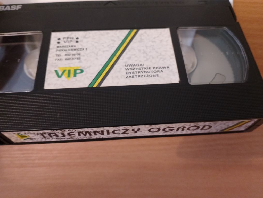 Film "TAJEMNICZY OGRÓD" na kasecie VHS, opowieść dla dzieci, video