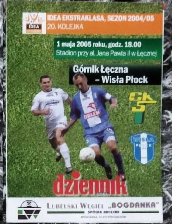 Program meczowy Górnik Łęczna Wisła Płock