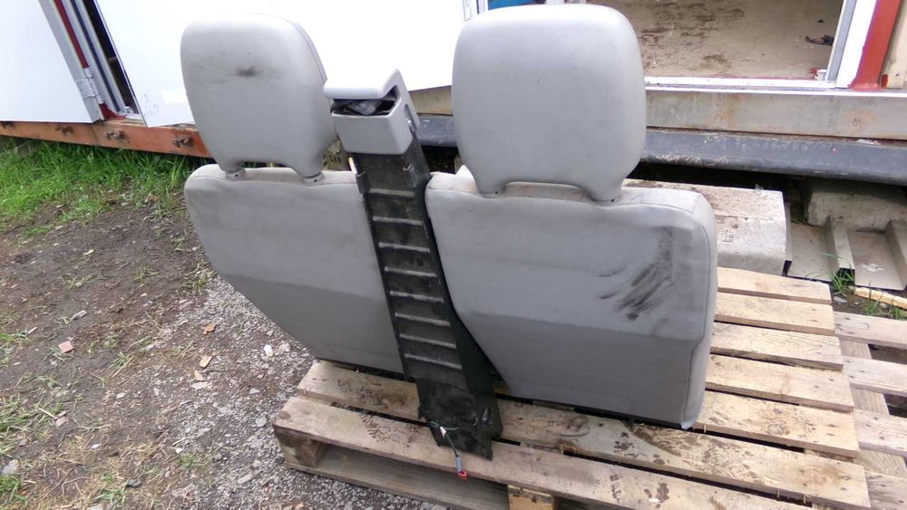 Lis55 Fotel podwójny siedzenie kamper bus kanapa "SZARY" wysyłka