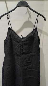 Сукня сарафан міді чорна в стилі zara
