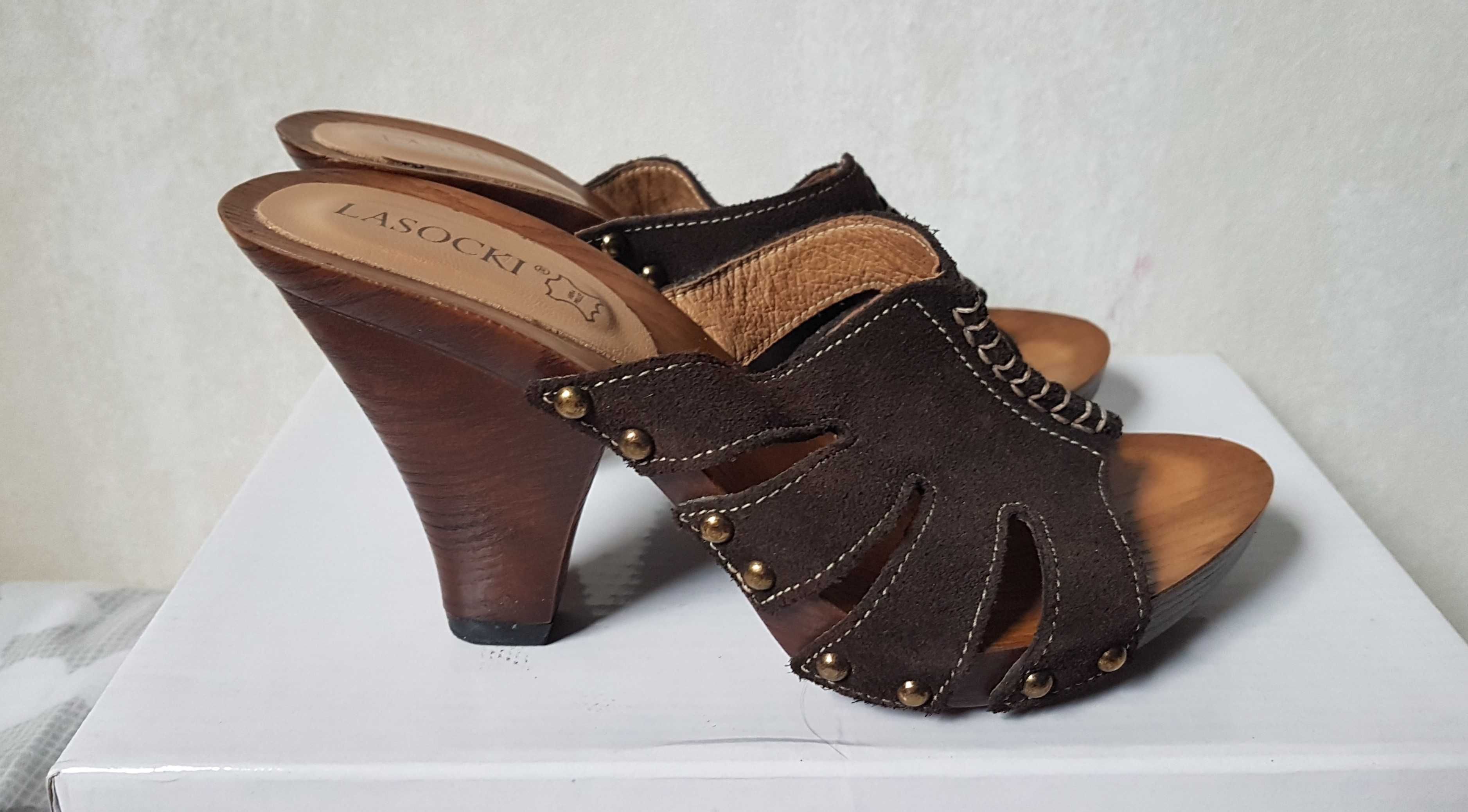 Lasocki buty na obcasie klapki sandały szpilki