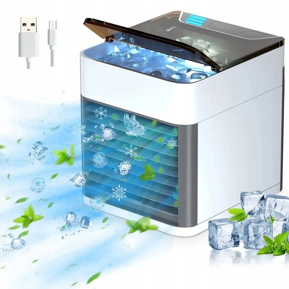 przenośny mały usb na wodę i lód 3w1 klimator do domu
