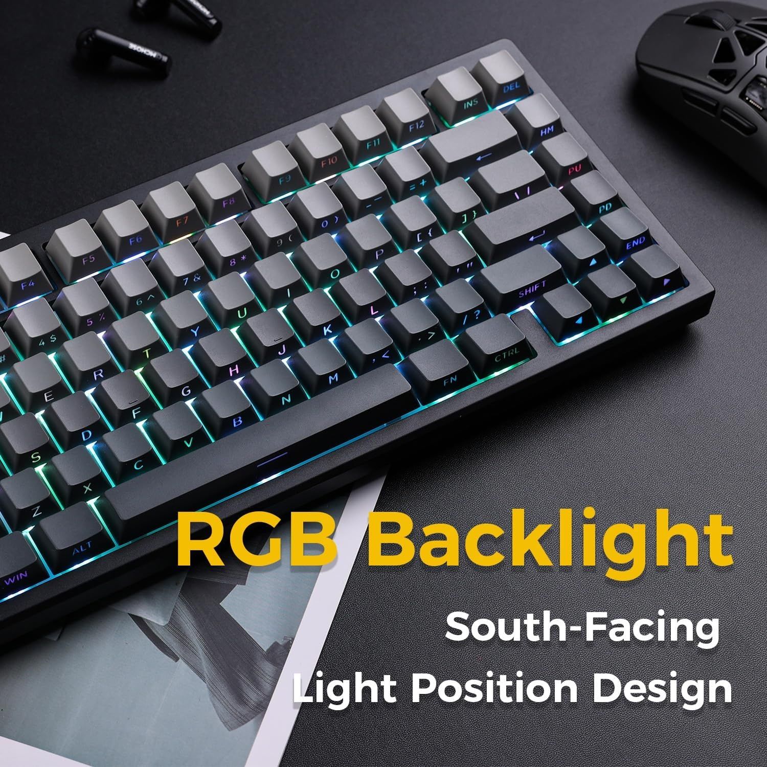 Mchose G75 Pro‼️НОВА‼️Black RGB механічна клавіатура