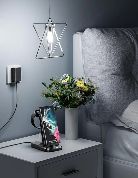 Зарядна станція VCVS 3-in-1 30W Super Fast Charger (Black)