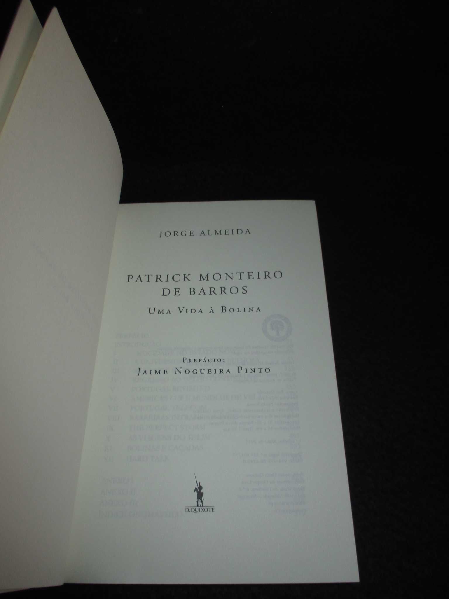 Livro Patrick Monteiro de Barros Uma Vida à Bolina Jorge Almeida