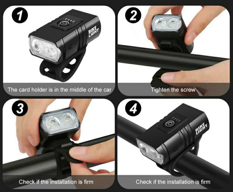 Велофара BK02 1000 lumens 1200mah фонарь ліхтарик