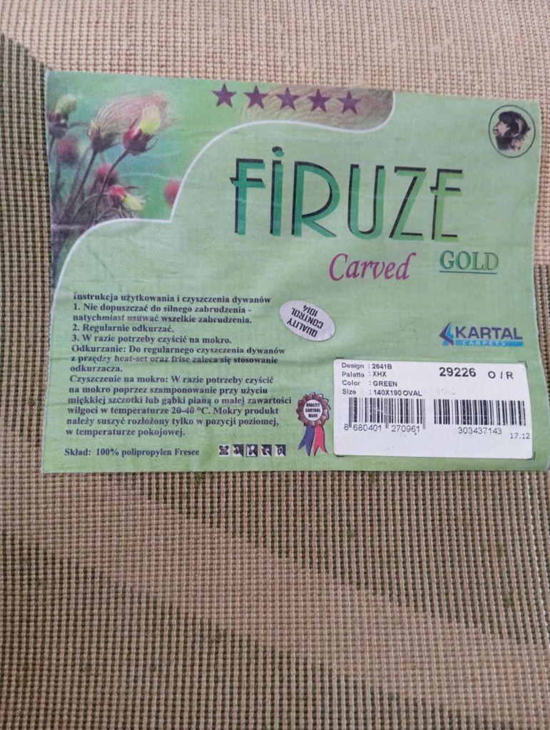 Dwie sztuki dywanów