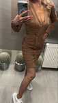 Elisabetta Franchi dzianinowa logowana sukienka oryginalna XS S