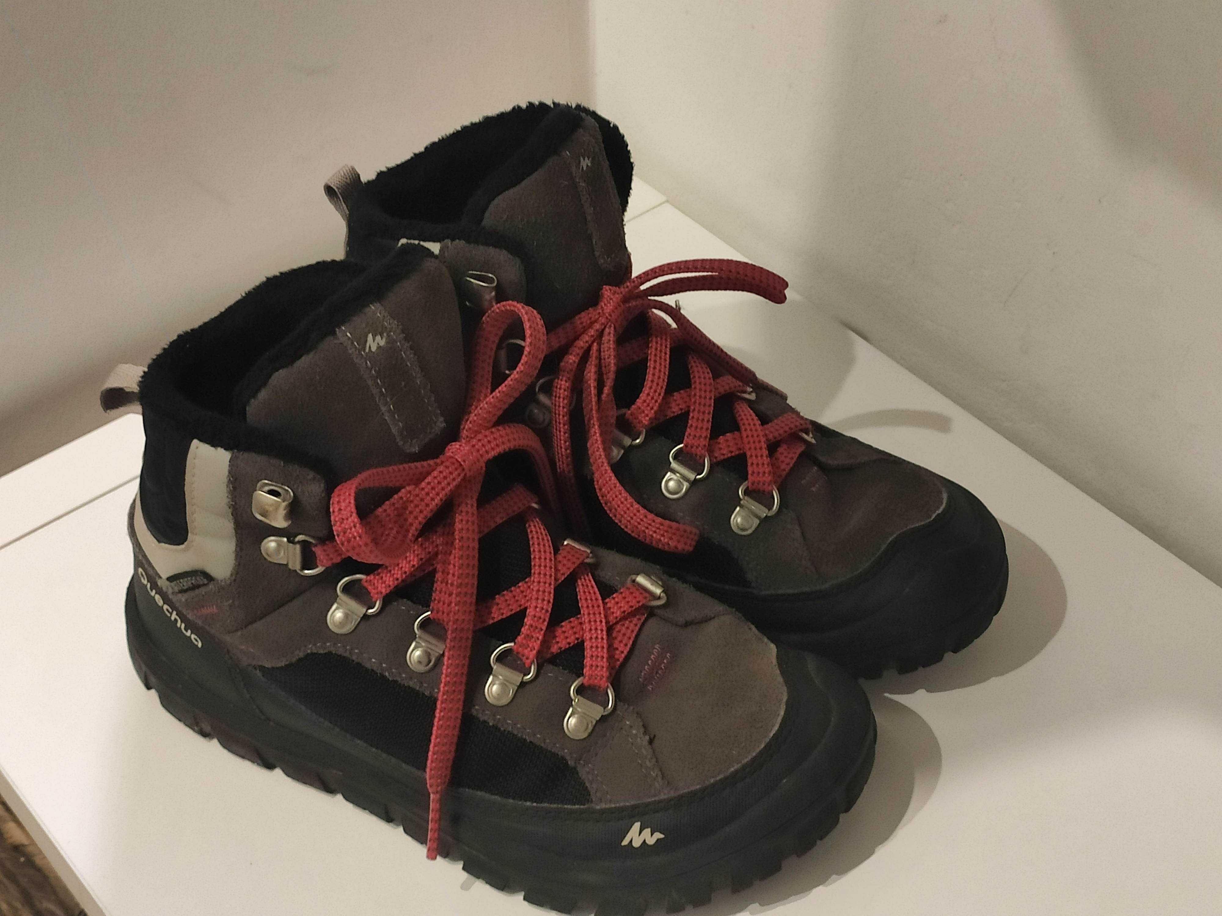 Buty zimowe dziecięce Quechua Decatchlon r. 32