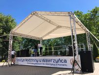 Scena 7x5m podesty 6x4m estrada zadaszenie sceniczne wynajem