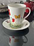 2 kubeczki Fine Bone China  wiosna !