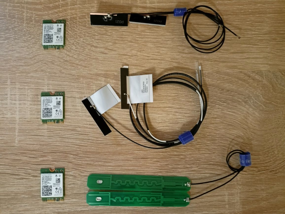 Адаптер WiFi 6 Intel АХ200 + пара антен 2,5 /3 / 8 dBi внутрішні
