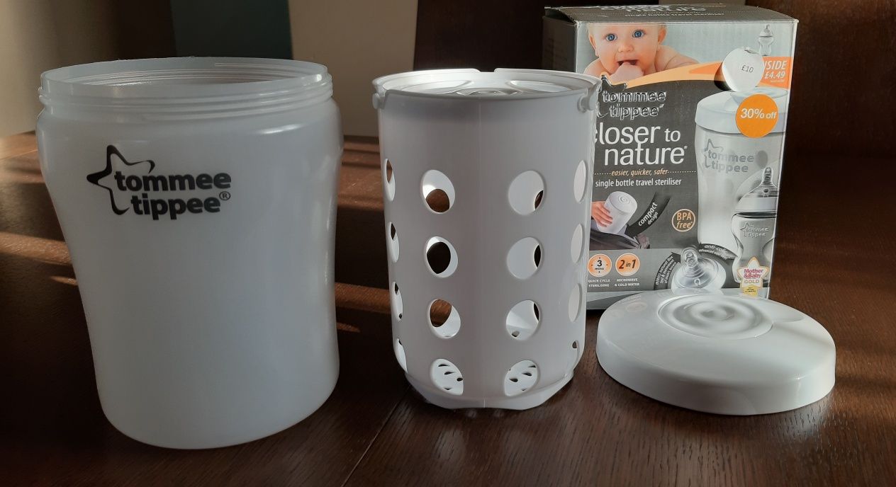 Nowy sterylizator  podróżny do butelek firmy Tommee Tippee+gratis