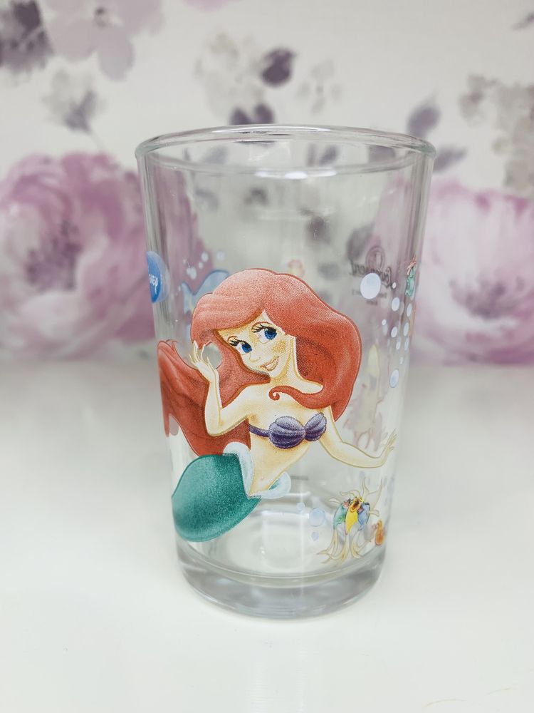 Szklanka, kubek, Disney Arielka, Mała Syrenka, Mermaid