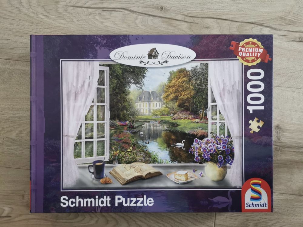 Schmidt puzzle 59590 Dominic Davison widok w ogródku zamka 1000