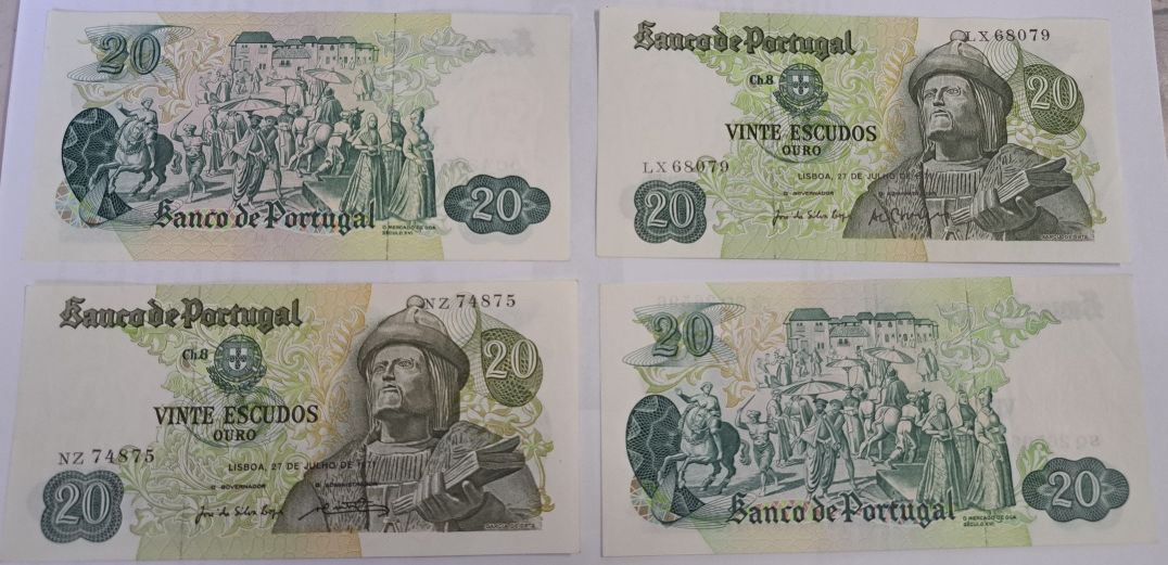 Nota 20 Escudos 1971