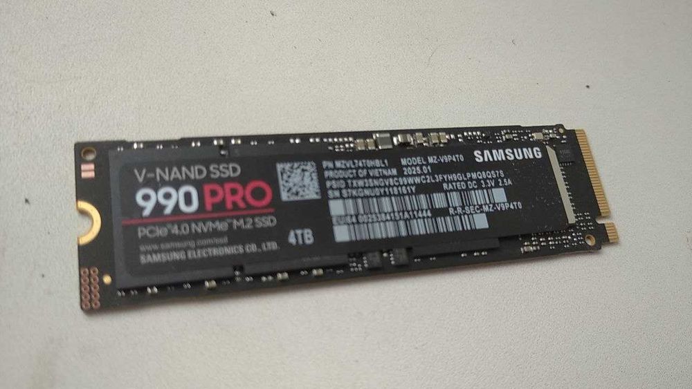 Samsung 990 PRO 4TB NVMe PCIe 4.0 7350 Mb/s