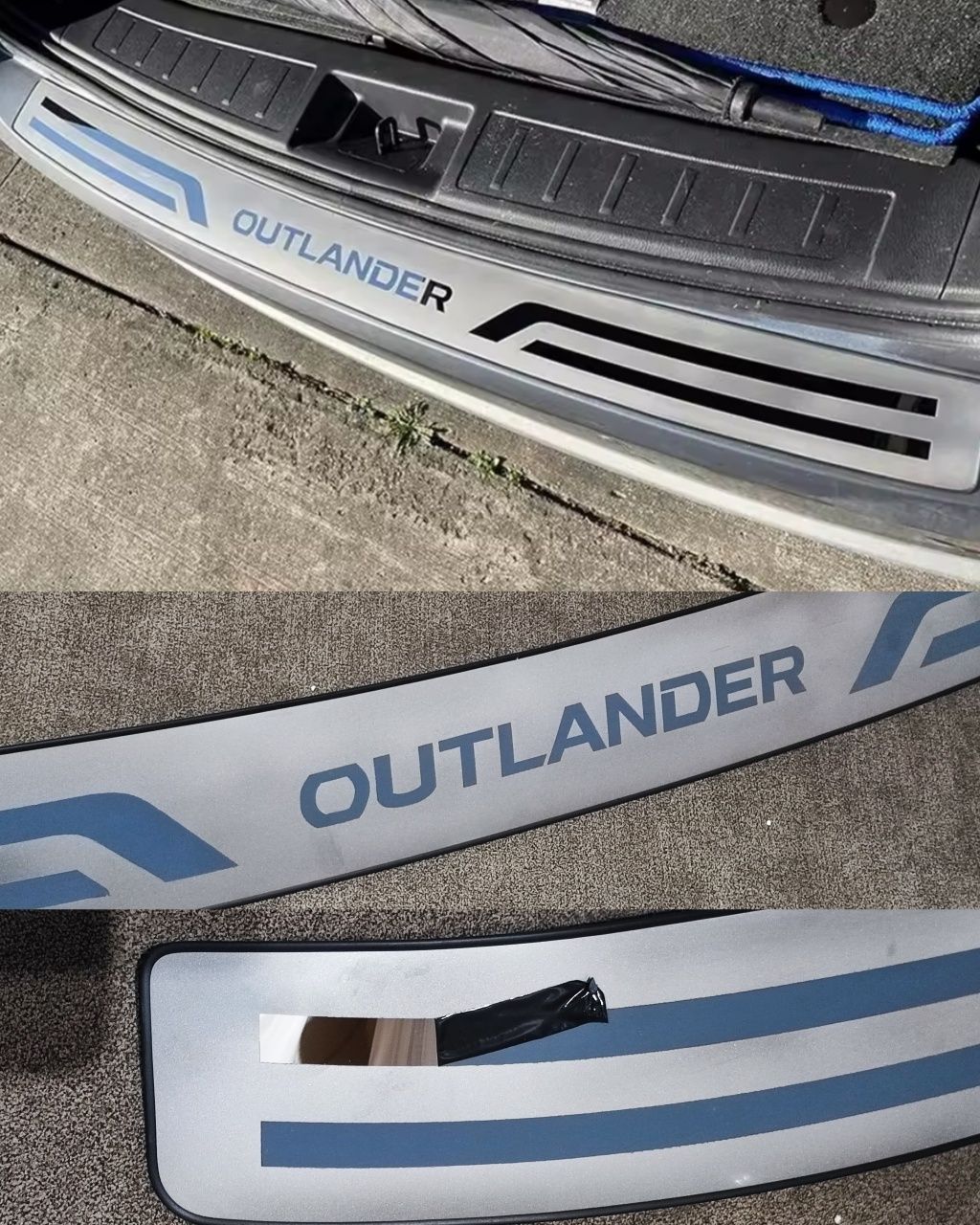 Накладка заднего бампера Mitsubishi Outlander 4