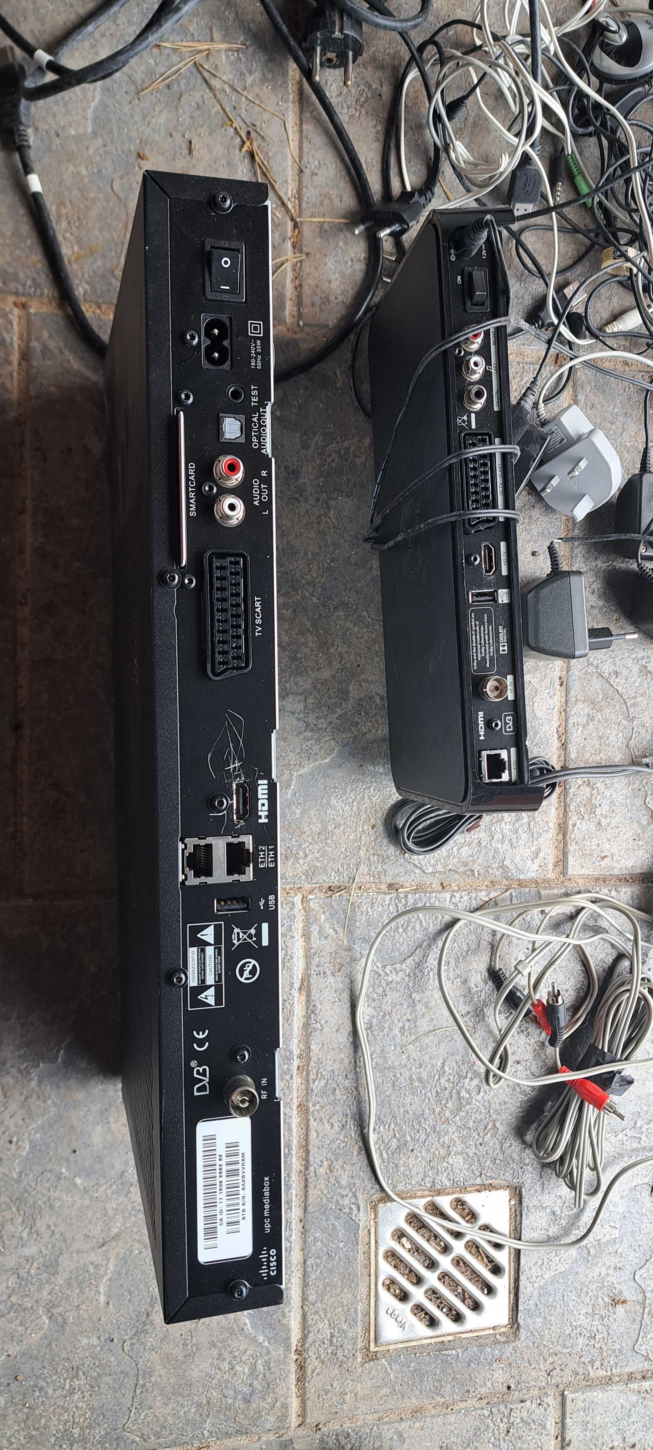 Ladowarki kable UPC dekodery HDMI lampa