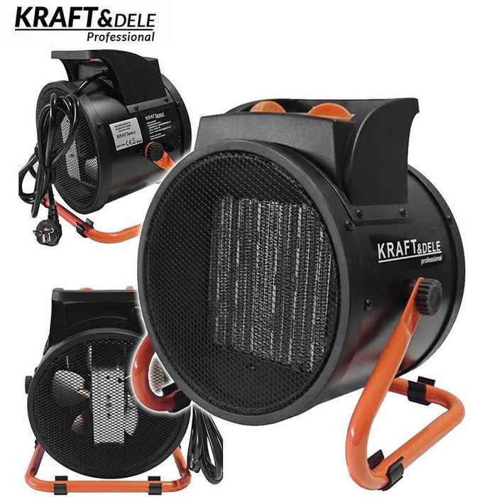 KRAFT&DELE Nagrzewnica 3,5kw Farelka Grzejnik Dmuchawa 230v KD11728