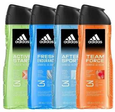 Adidas Men Żel Pod Prysznic Zestaw 4 x 400ml