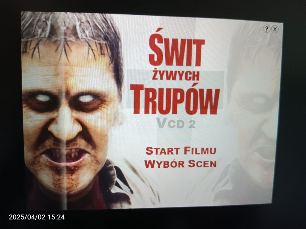 Świt żywych trupów - Film na dwóch płytach VCD - polski lektor