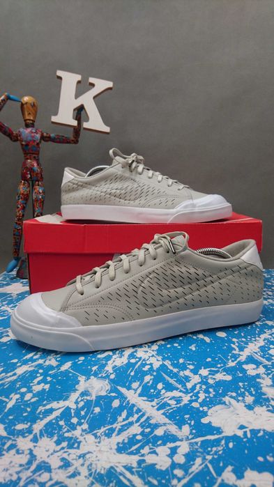 Buty Nike All Court 2 Low Leather Pale Grey White R.44,5