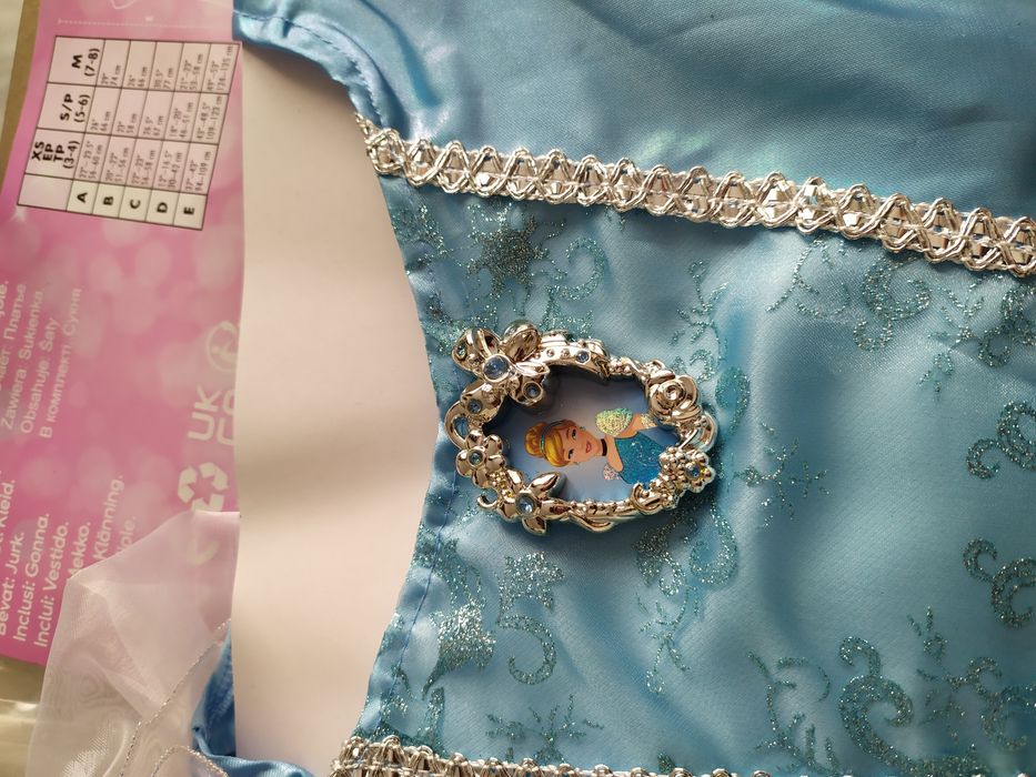 Kopciuszek Disney Cinderella sukienka strój przebranie