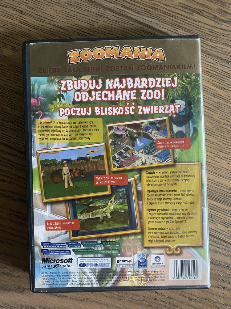 Gra na PC Zoo tycoon 2 PL